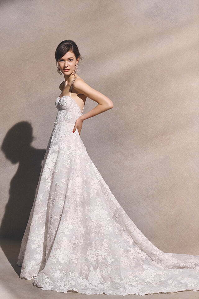 Mira bride wearing Anessa gown