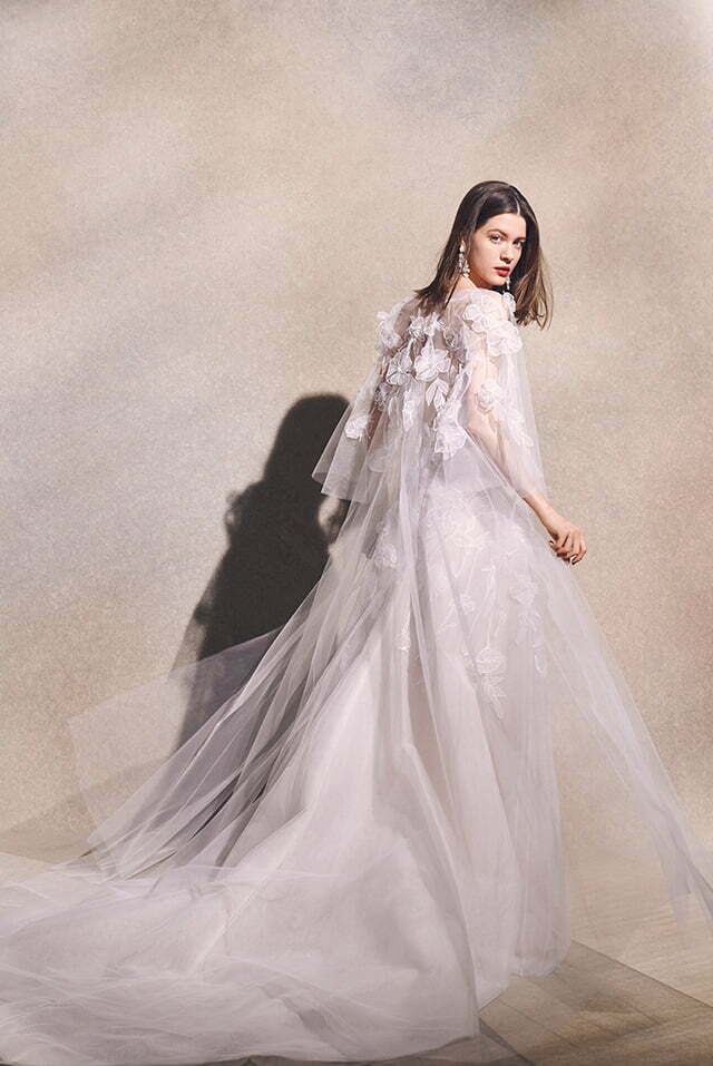 Mira bride wearing Sallee gown
