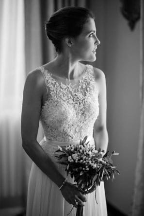 Mira bride wearing Lihi gown