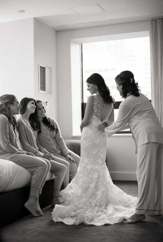 כלת ורונה שחור לבן גב