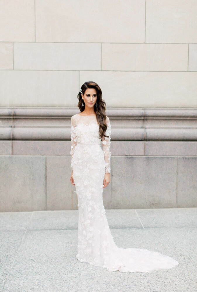 Mara wearing Olivia gown