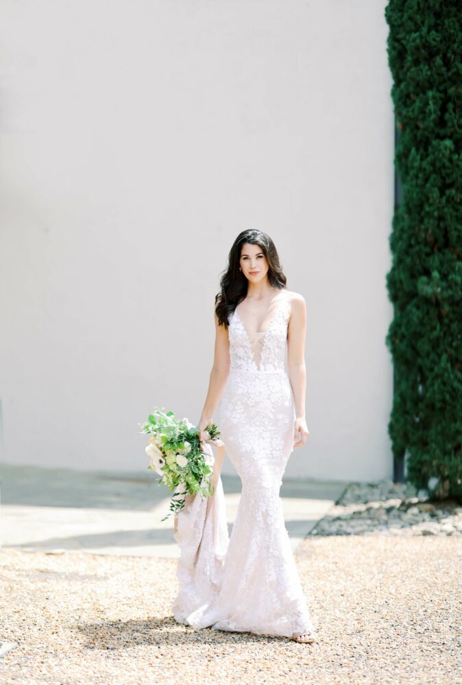 Mira bride wearing Jona gown