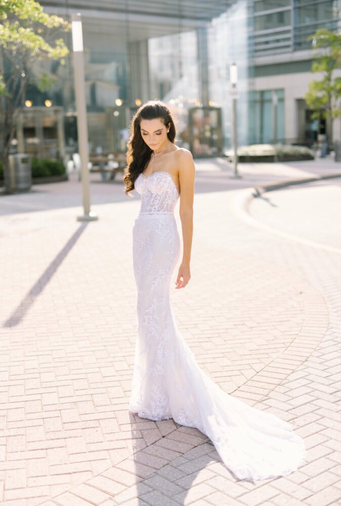 Michelle wearing Jess gown
