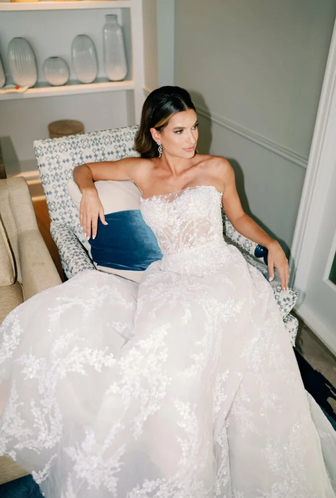 Samantha wearing Jamie gown