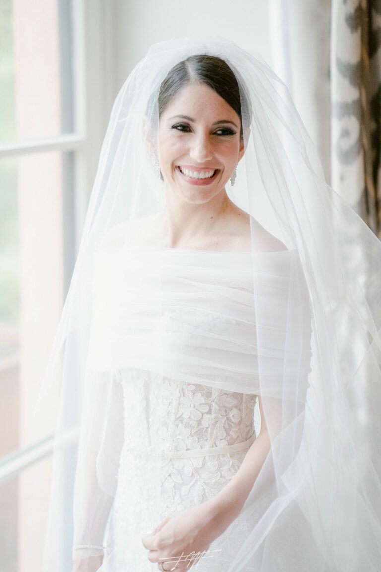 Jac wearing custom Anessa gown & shrug