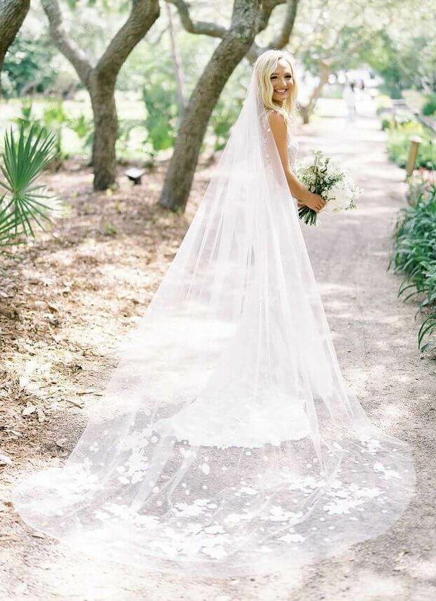 Caitlyn wearing Verona gown