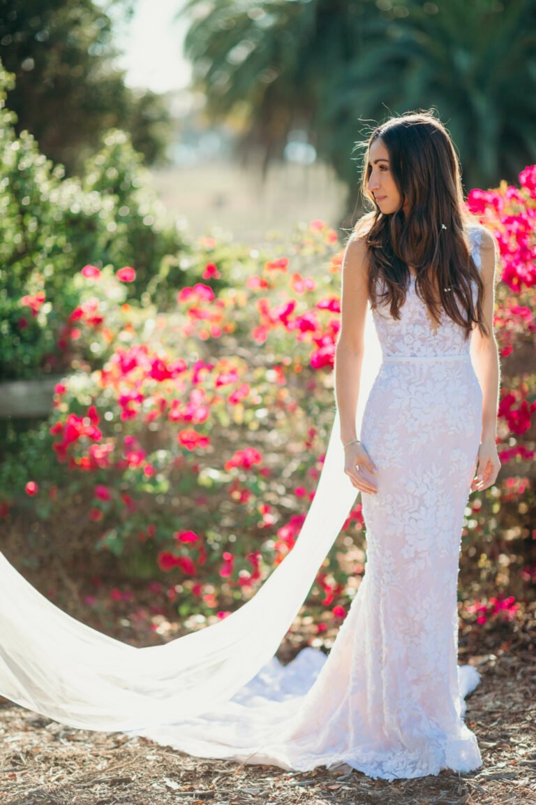 Laura wearing Jona gown