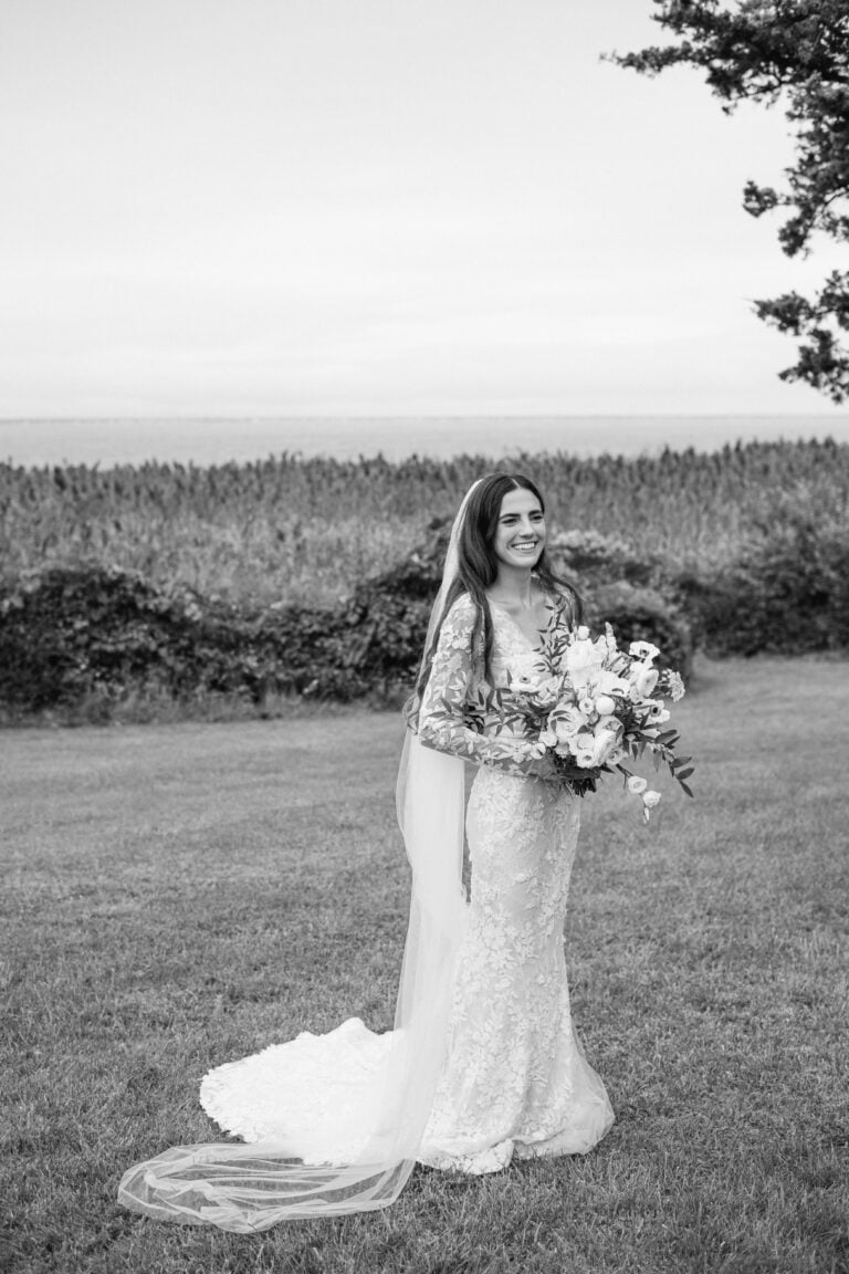 Morgan wearing Jona gown & topper