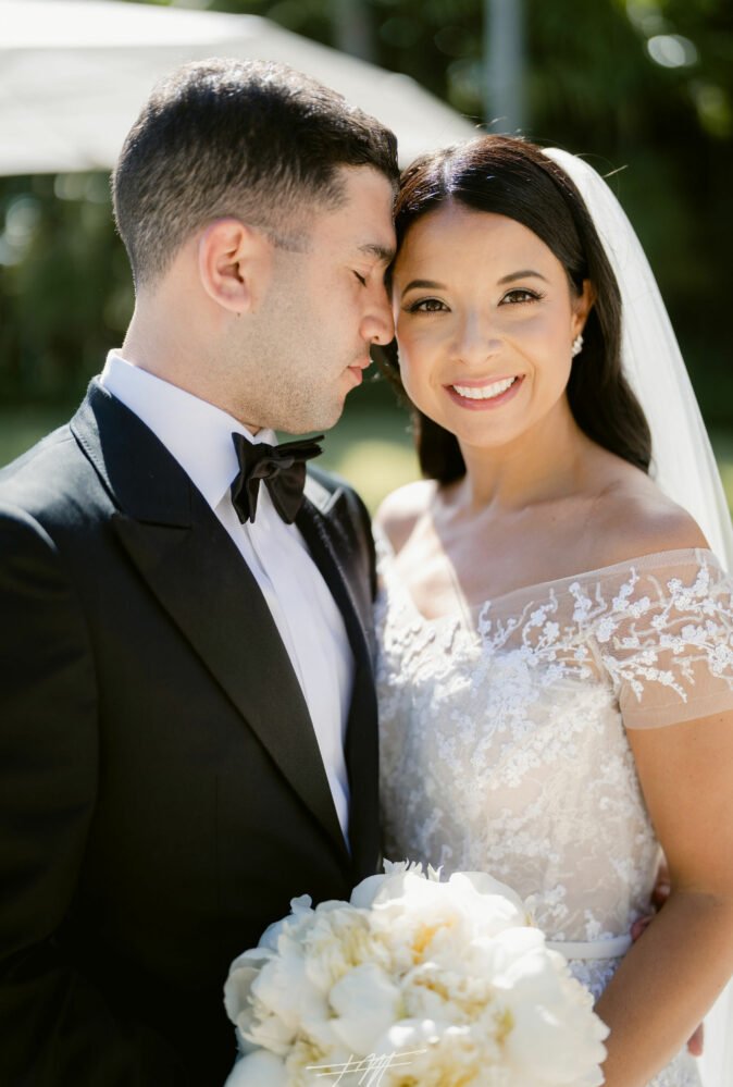 Amanda wearing Jess gown & matching topper
