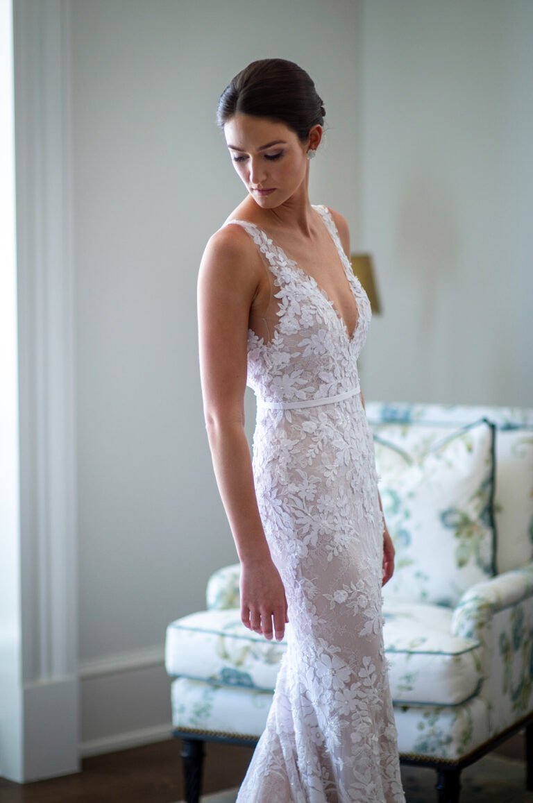 Cynthia wearing Jona gown
