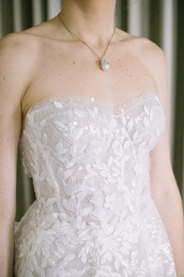 Alexandra wearing Audrey gown