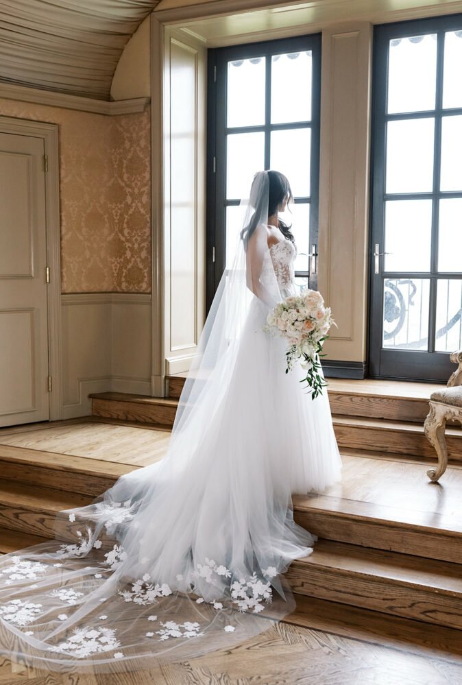 Kathryn christoforatos wearing New Fiona Gown and Matching veil