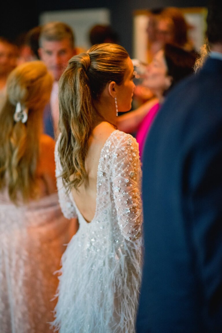Caroline McNally wearing Amani dress