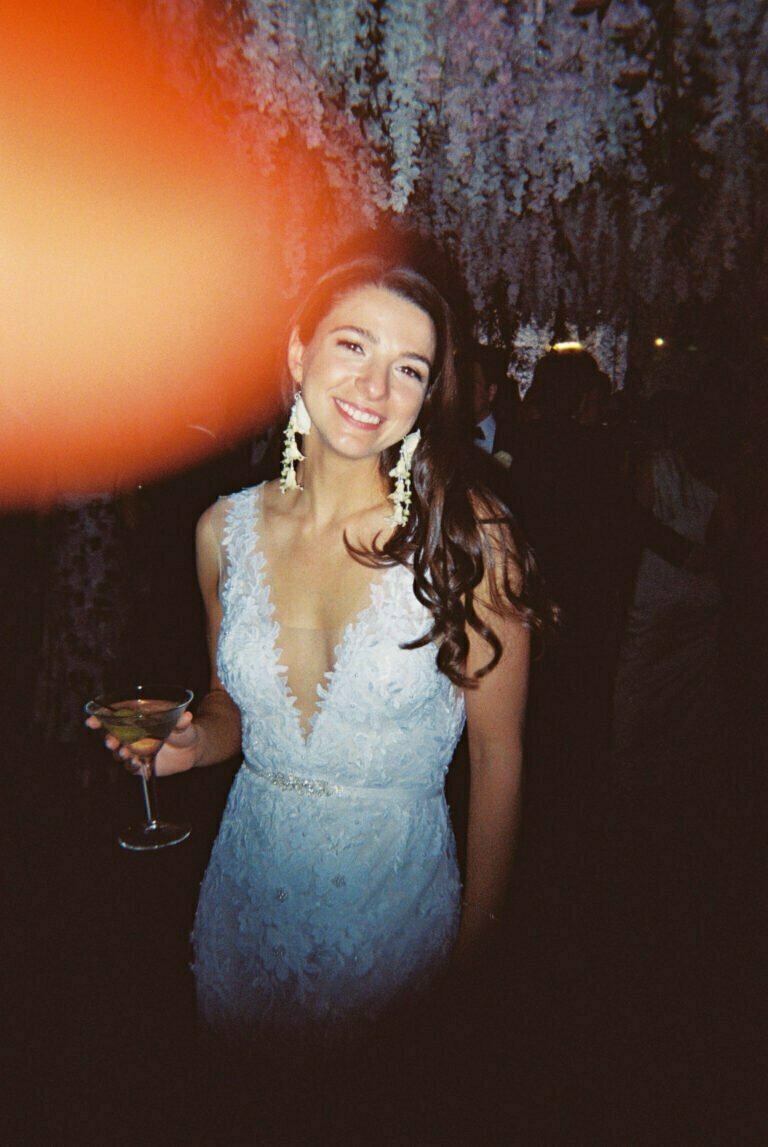 Leslie Lugrin wearing Jona gown