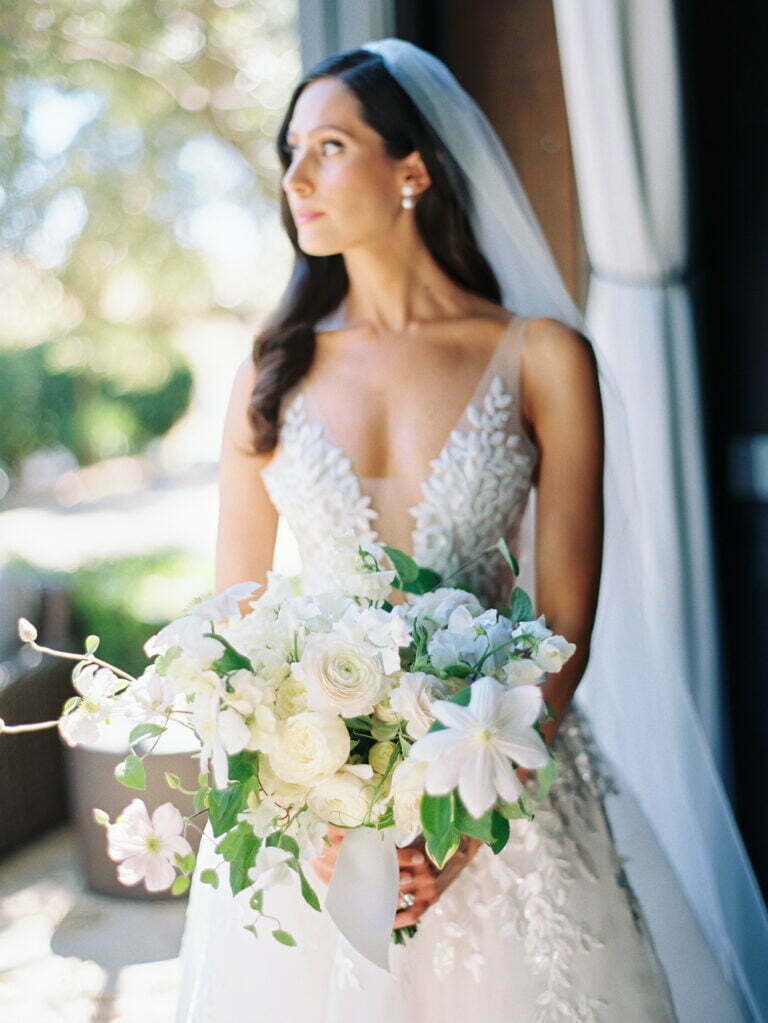 Katie Oneill Taylor wearing custom Charla gown