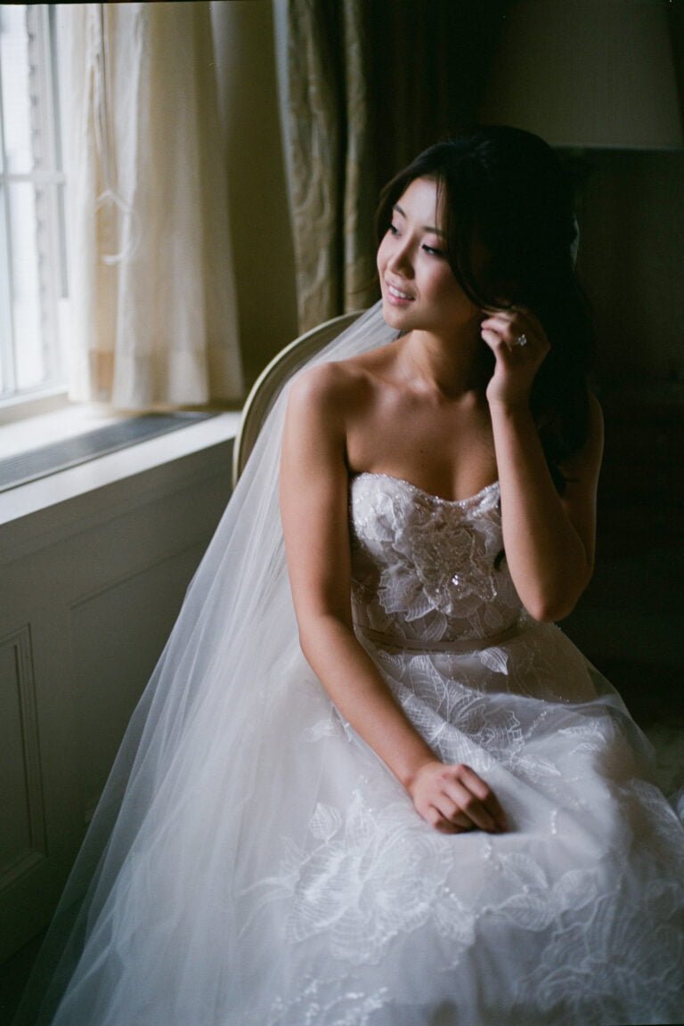 Hyebin McGillivary wearing Ella gown