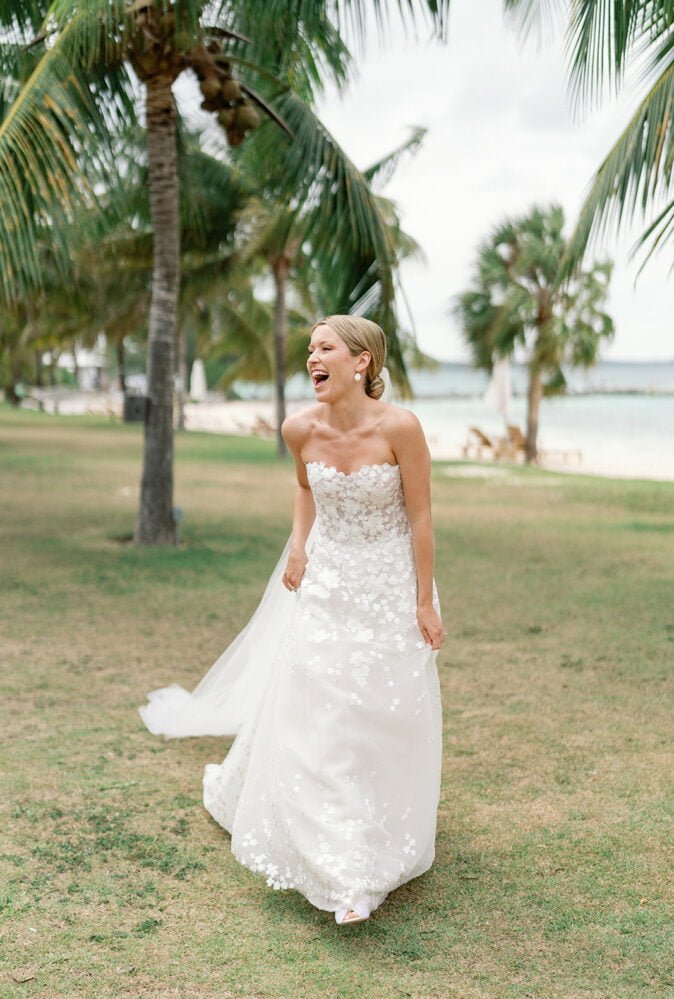 Tori Washburn wearing Karla gown