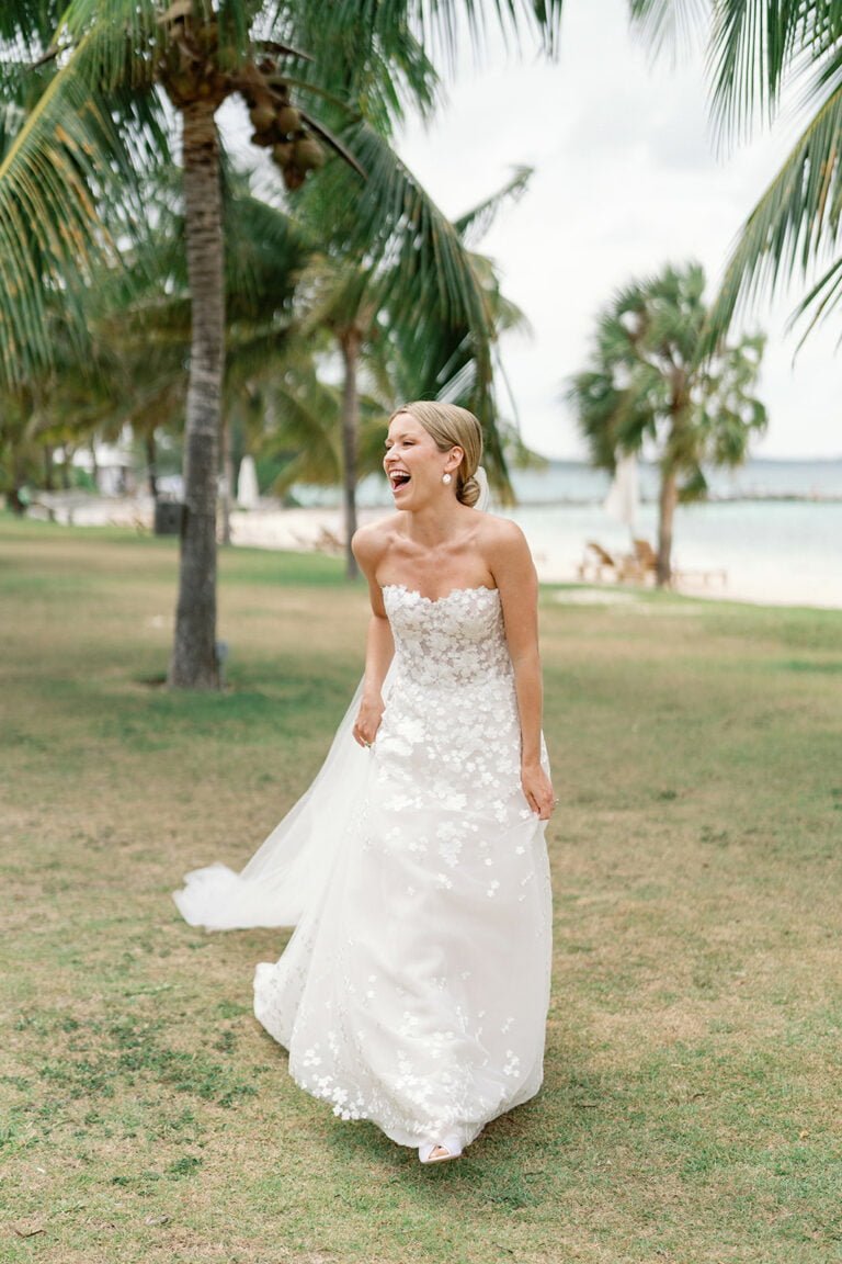 Tori Washburn wearing Karla gown