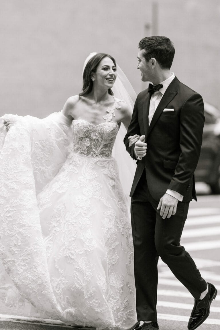 Aly Rosenberg wearing Ami gown