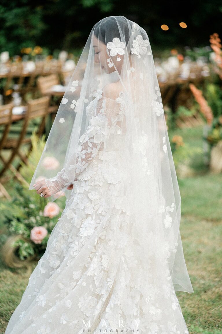 Beautiful bride in Nessia gown