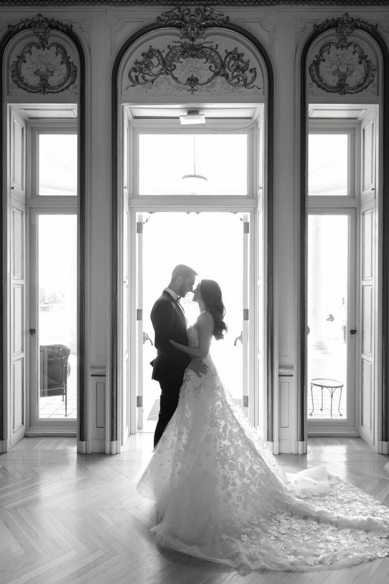 Lauren Gross Lasko in Nessia gown