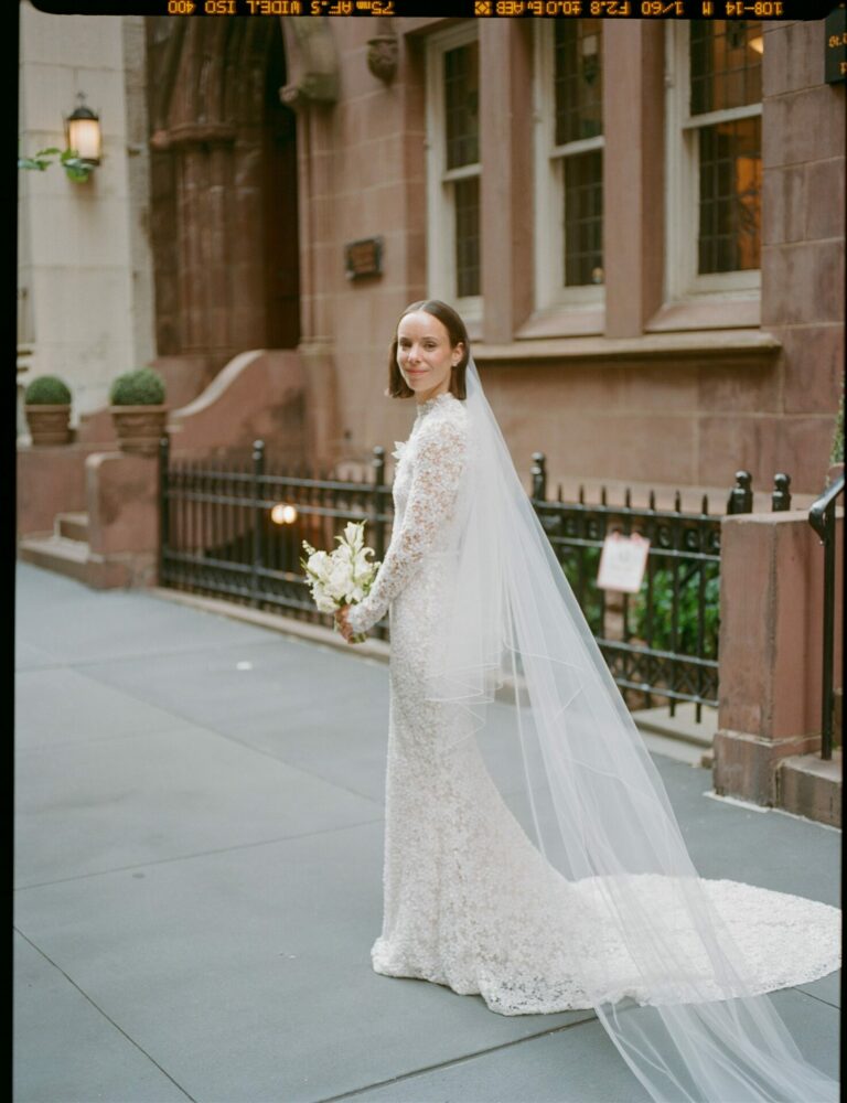 Annie Defrino in Alena Gown
