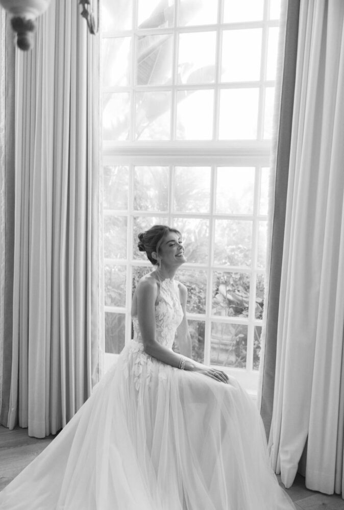 Emily Verklin in Nelly gown