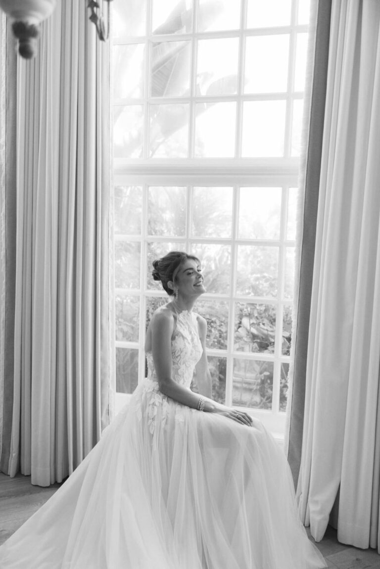 Emily Verklin in Nelly gown