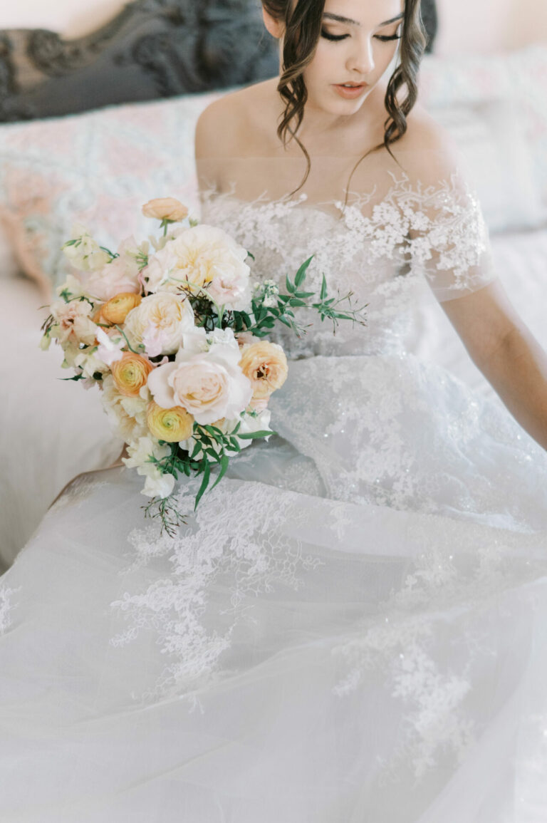 Wedding Editorial in Asti gown