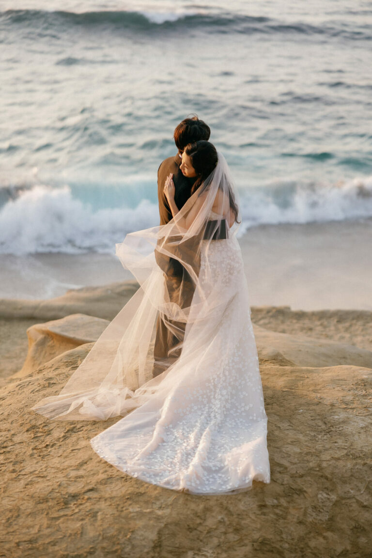 Hanna Kim in Karla gown