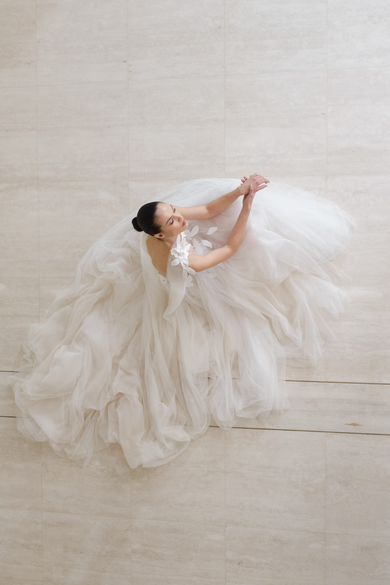 Jaida Wedding Gown: Sculptural Florals and Modern Romance from Mira Zwillinger’s Far Beyond Collection