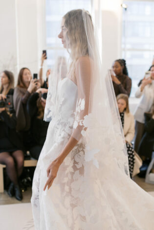 Jase Wedding Gown: Clean Lines Meet Couture Florals from Mira Zwillinger’s Far Beyond Collection