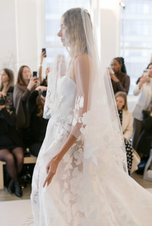 Jase Wedding Gown: Clean Lines Meet Couture Florals from Mira Zwillinger’s Far Beyond Collection