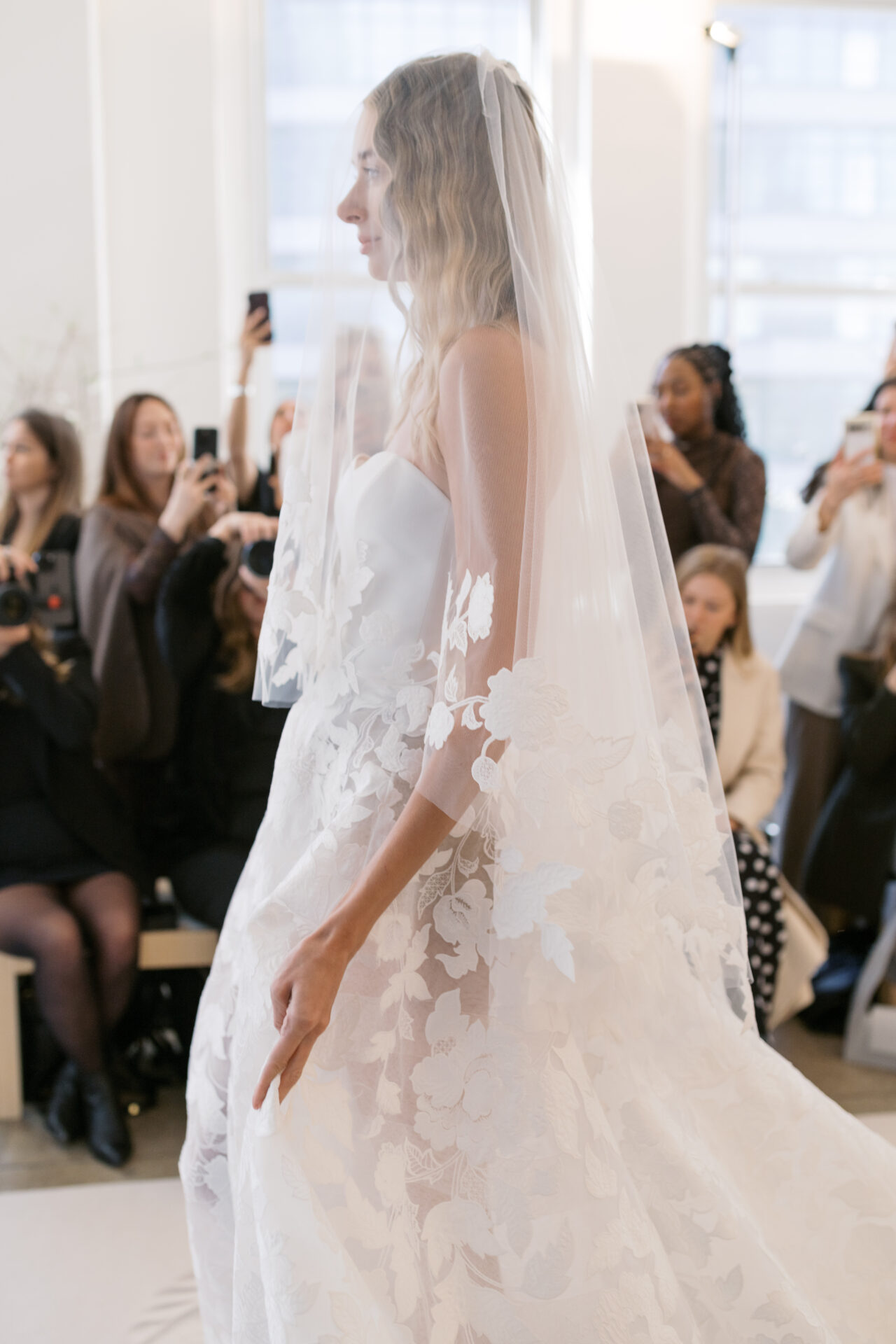 Jase Wedding Gown: Clean Lines Meet Couture Florals from Mira Zwillinger’s Far Beyond Collection