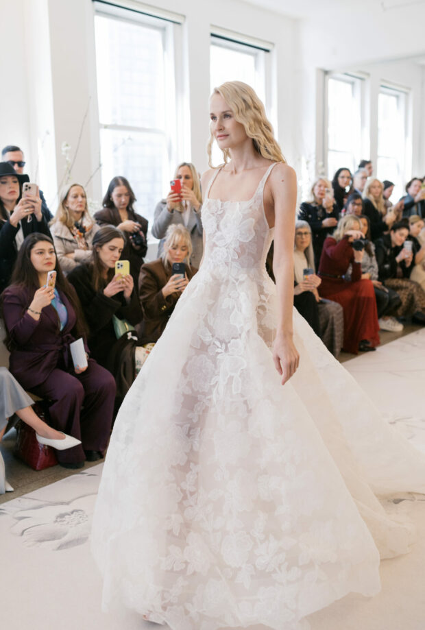The Gerry Gown — A Floral Organza Ball Gown with Bold Embroidered Dimension