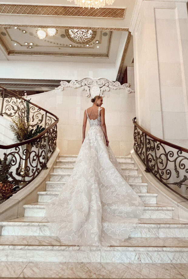 Ethereal Elegance in Bloom: The Suma Gown by Mira Zwillinger