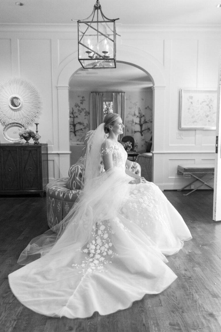 Carolina Adams in Milli gown and custom topper