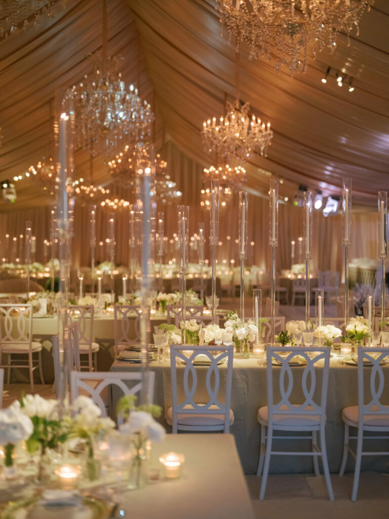 Katya Ruiz in luxury gown, elegant banquet hall, soft lighting.