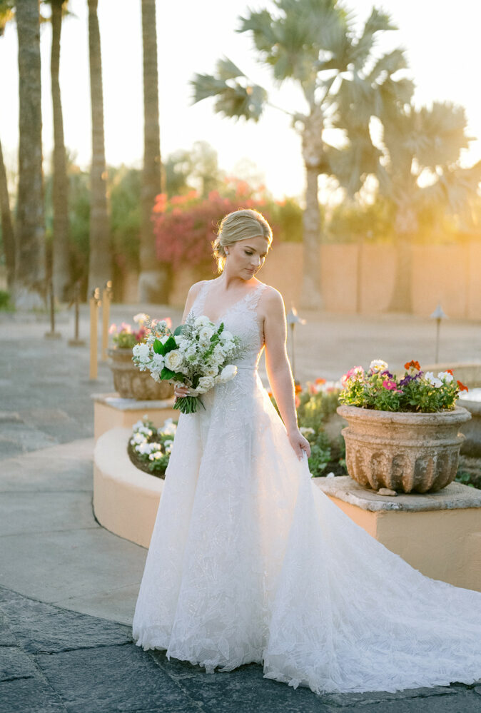 Holly Hopay in Kaya gown