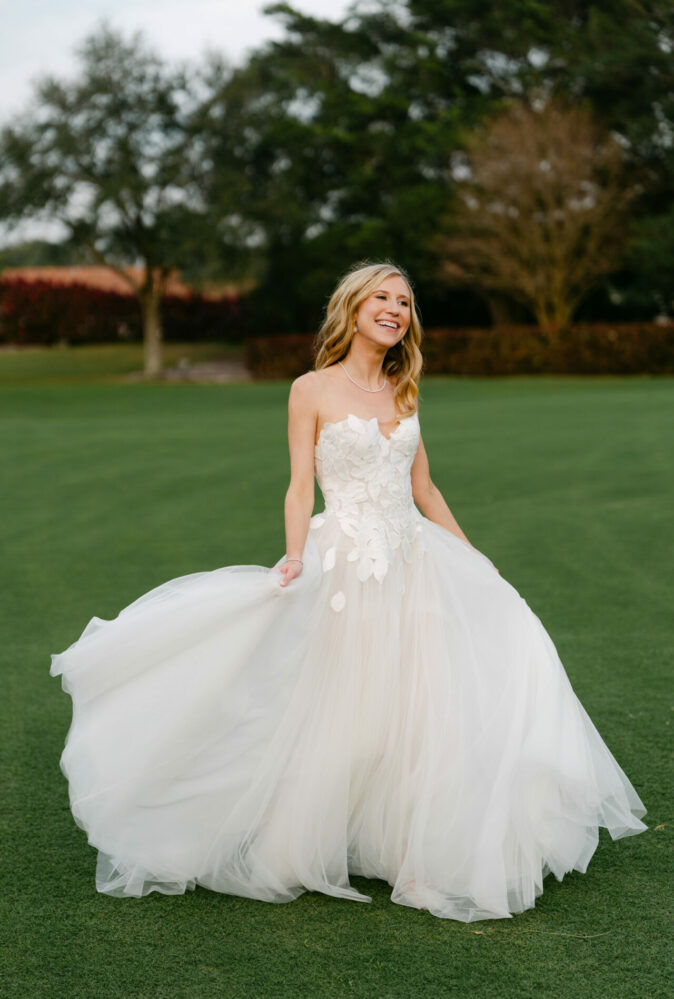 Marisa Joachim in Jaida gown with matching scarf