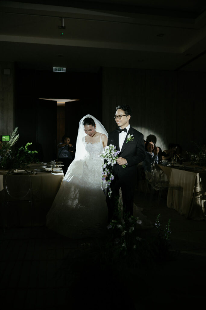 Real Mira Zwillinger bride Tu Nguyen on her wedding day