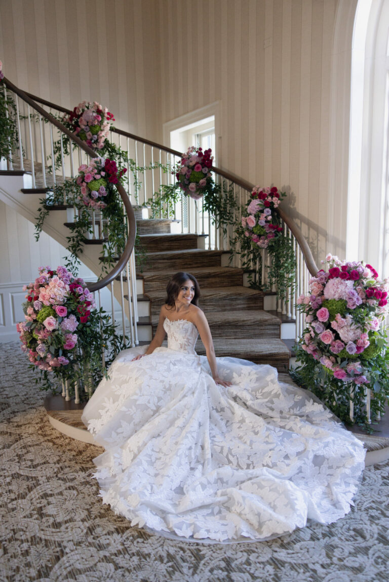 Sarah Hyman in Neyo gown