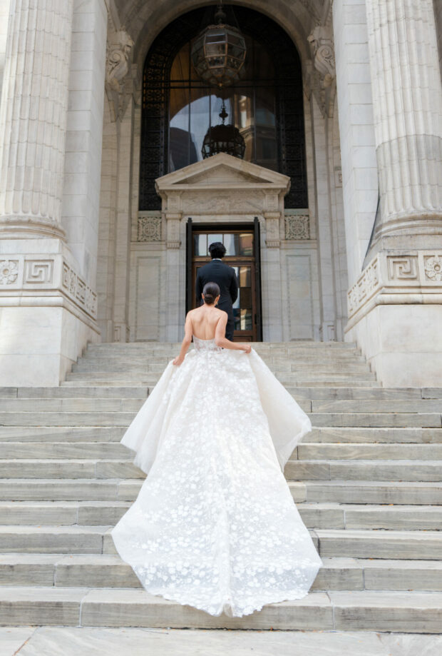 Olivia Benjamin in custom Jolli gown