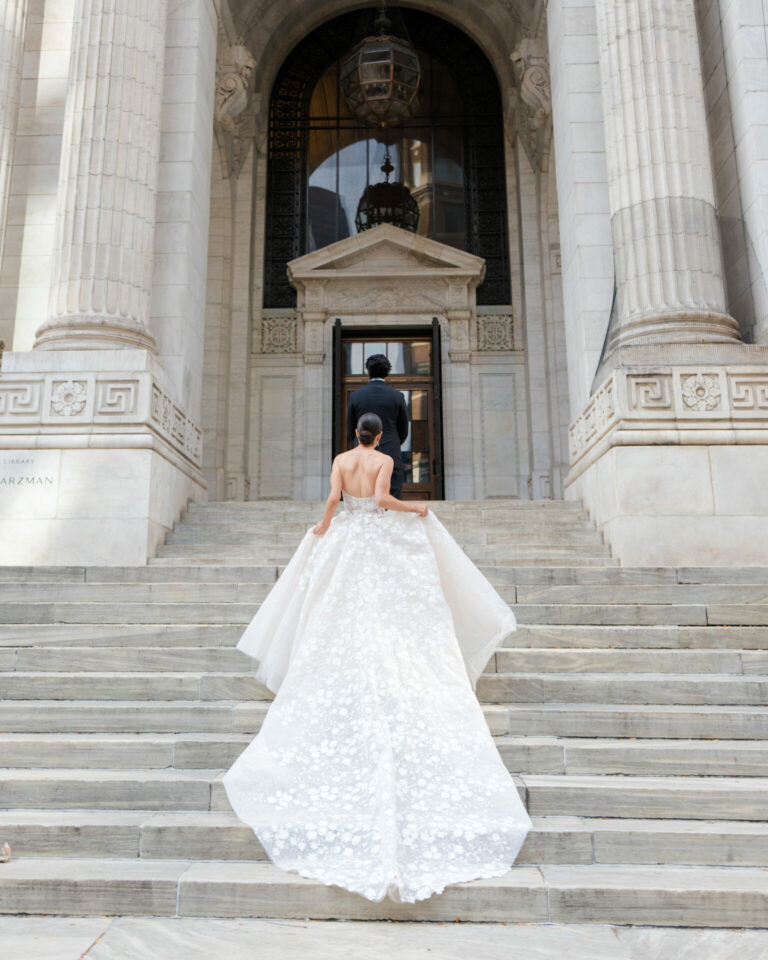 Olivia Benjamin in custom Jolli gown