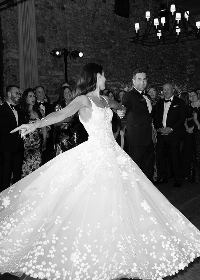 Christina Fusilli with a matching veil