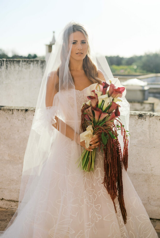 Kara Cerrone in Sally gown