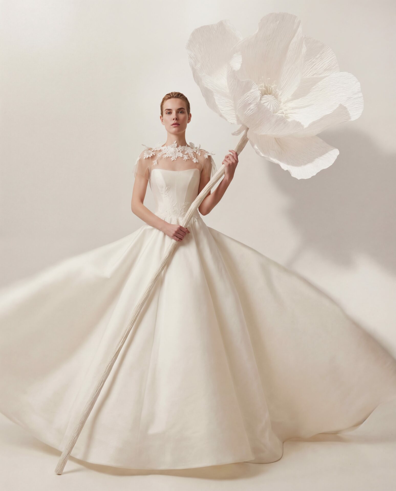 Anjela Wedding Gown: Where Structure Meets Delicate Couture