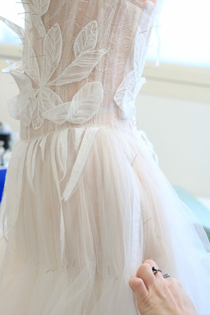 The Ena Gown by Mira Zwillinger: Sculptural Romance Meets Modern Bridal Fashion