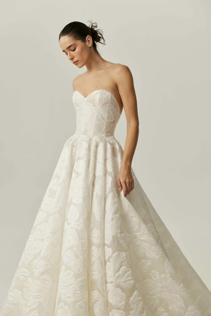 Leya Silk Organza A-Line Wedding Dress - Mira Zwillinger