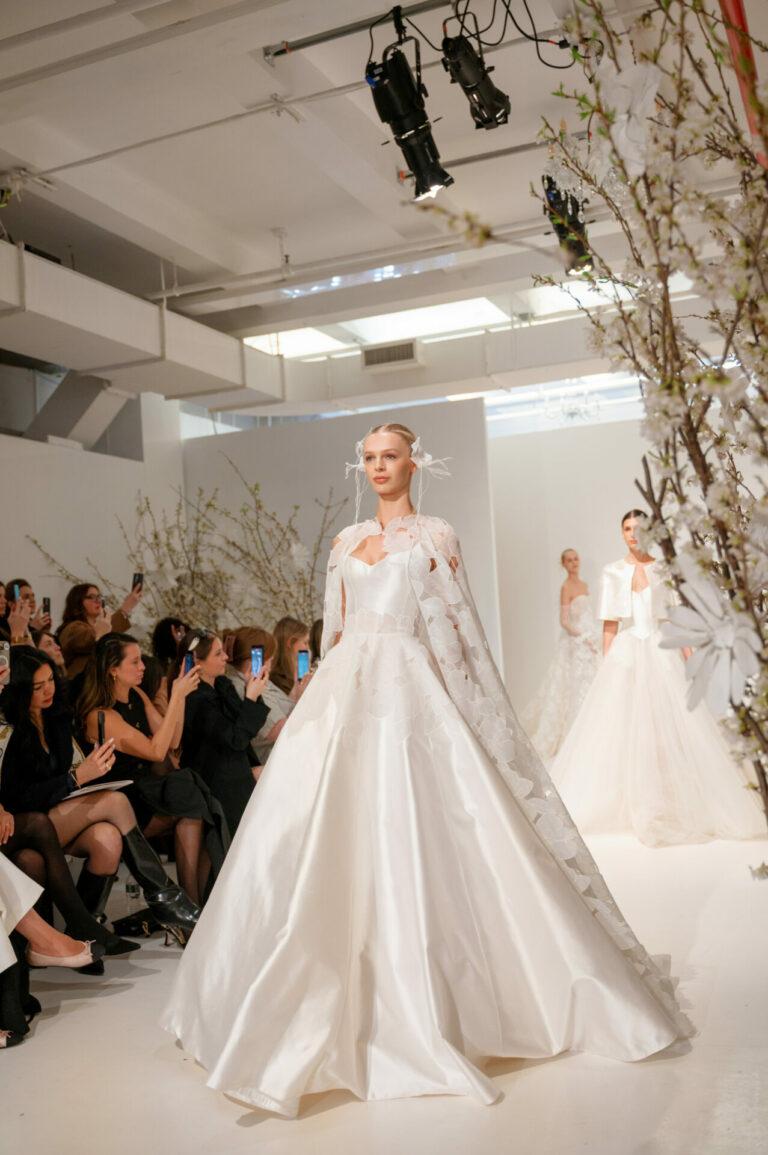 Mara Wedding Gown: A Silk Shantung Ball Gown of Sculpted Elegance and Modern Romance